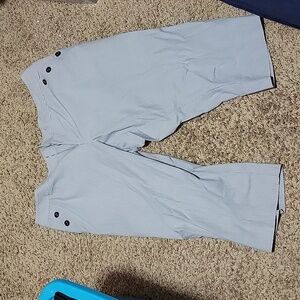 24w stretch cj banks blue pinstriped capri pants